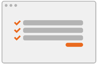 Illustration of a screen showing form fields.